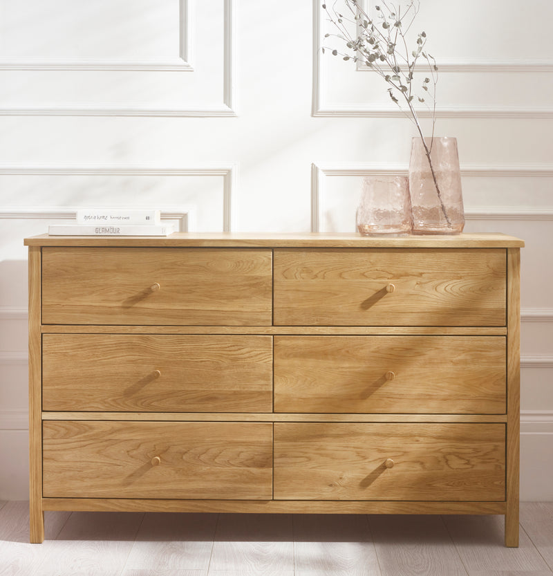 Coxmoor 6 Drawer Chest - Oak