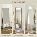 HOMCOM Full Length Mirror, Standing Leaning Wall, 163 X 53 Cm