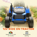 AIYAPLAY Ride on Tractor and Trailer, 12V Electric Ride on Tractor,