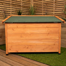 82cm x 1.16m Large Outdoor Garden Wooden Dog House Kennel with Window