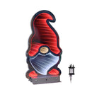 30cm Infinity Light up Christmas Gonk Decoration with Red & White LEDs on Metal Base