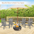 Solid Acacia Wood Adirondack Chair