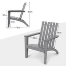 Solid Acacia Wood Adirondack Chair