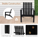Solid Acacia Wood Adirondack Chair