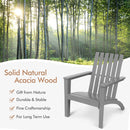 Solid Acacia Wood Adirondack Chair