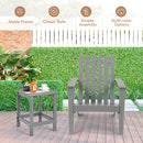 Solid Acacia Wood Adirondack Chair