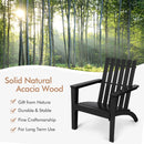 Solid Acacia Wood Adirondack Chair