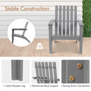 Solid Acacia Wood Adirondack Chair