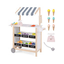 Wooden Pretend Play Kids Grocery Store with Chalkboard-White