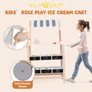 Wooden Pretend Play Kids Grocery Store with Chalkboard-White