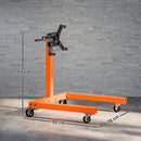 HOMCOM 570 kg Rotating Engine Stand with Adjustable Head, Orange
