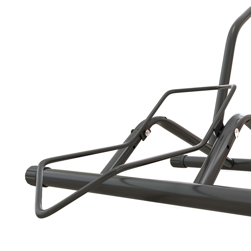 SPORTNOW Bike Stand Bicycle Storage Rack for Indoor Garages Flat Use