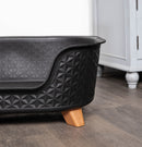 77cm x 58cm Black Plastic Raised Pet Basket with Legs