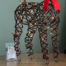 40cm Battery Operated Light up Christmas Reindeer with Red Bow & 30 Warm White LEDs