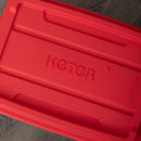 11L/37L/140L Black and Red Small Tuff Stackable Storage Box with Lid and Carry Handles