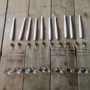 Premier 31cm 10 Piece Indoor Christmas Candle Set with Remote Control In Warm White