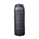 100L Slim Space Saver Water Butt With Lid & Tap Carry Handles in Black