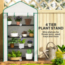 Outsunny 90 x 49 x 160cm Portable Mini Greenhouse with Shelves, White