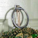 Bauble and Pinecone Hanging Christmas Wreath with Red Berries