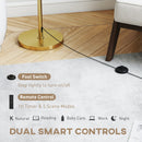 HOMCOM Dimmable Floor Lamp, Standing Lamp With Adjustable Colour Temperature