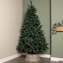 40/58cm Samuel Alexander Medium KD Plastic Wicker Rattan Woven Christmas Tree Skirt in Grey