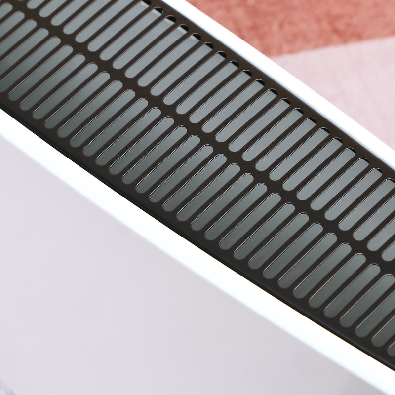 HOMCOM Portable Convector Heater with 24H Timer Adjustable Temperature White