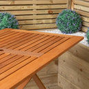 Windermere Outdoor 6 Person Folding Rectangular Wooden Table