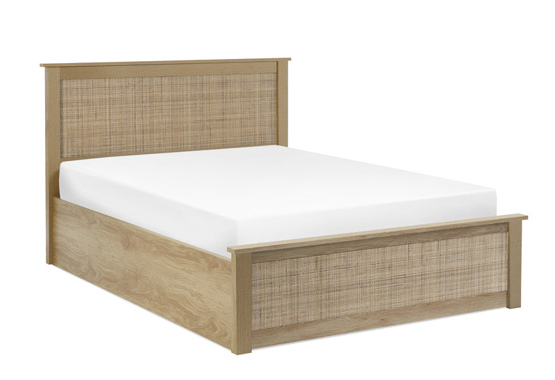 Padstow Ottoman 150Cm King Bed - Oak