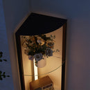 HOMCOM LED Floor Lamp with Shelves, Dimmable Standing Lamp with Foot Switch