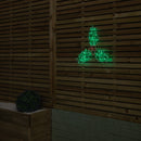 42cm x 44cm Light up Christmas Holly and Berries Dewdrop Silhouette with Twinkling LEDs