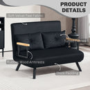 HOMCOM Click Clack 2 Seater Sofa Bed for Living Room, Guest Room