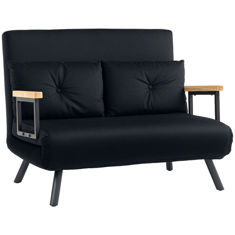 HOMCOM Click Clack 2 Seater Sofa Bed for Living Room, Guest Room