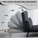 HOMCOM Click Clack 2 Seater Sofa Bed for Living Room, Guest Room