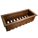 41cm x 108cm Large Rustic Chunky Wooden Garden Trough Planter