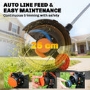 Outsunny Cordless Strimmer With 2 X 4.0Ah Lithium Batteries & Charger