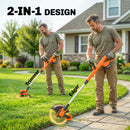 Outsunny Cordless Strimmer With 2 X 4.0Ah Lithium Batteries & Charger