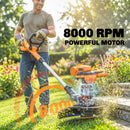 Outsunny Cordless Strimmer With 2 X 4.0Ah Lithium Batteries & Charger
