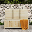 Outsunny 172 Litre Outdoor Storage Box, Wooden terrace Box, Natural