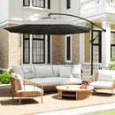 Outsunny 3(m) Banana Parasol Cantilever Umbrella Garden