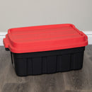 11L/37L/140L Black and Red Small Tuff Stackable Storage Box with Lid and Carry Handles