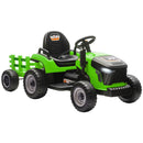 AIYAPLAY Ride on Tractor and Trailer, 12V Electric Ride on Tractor,