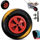 Replacement 13" X 3" Pneumatic Garden Wheelbarrow Wheel With Axle