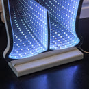 60cm Infinity Light up The Snowman Christmas Decoration with White LEDs on Wooden Base