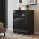 HOMCOM 4 Drawer Chest of Drawers for Bedroom, 60 x 40 x 85cm, Black