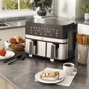 HOMCOM Dual Zone Air Fryer 8.5L Double Air Fryer With SYNCFinish 2700W