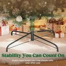 HOMCOM 8.2 ft Snow Frosted Christmas Tree Arch, Doorway Decor