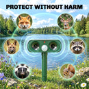 Outsunny Cat Repellent For Gardens, Solar Ultrasonic PIR Fox Cat Deterrent