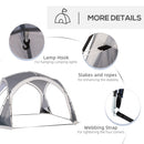 Outsunny Dome Tent for 6-8 Person Camping Tent w/ Zipped Mesh Doors Lamp Hook