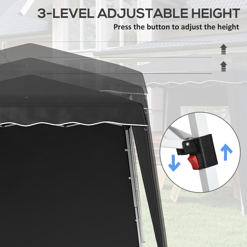 Outsunny 2.4 X 2.4m UV50+ Pop Up Gazebo Canopy Tent With Carry Bag