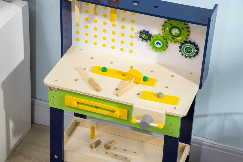 HOMCOM Children's toy bench set